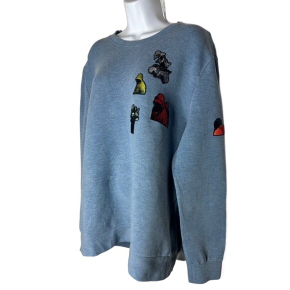 Christian Dior Women's Sz 3XL Embroidered Patch Crew Neck Stretch Sweater(1546) - Picture 2 of 6